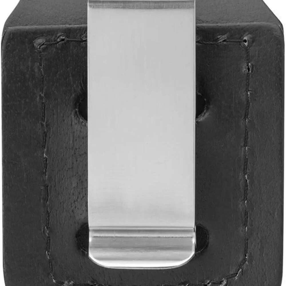 Zippo Leather Flip Lighter Pouch‎ with Belt Clip Black New in Box